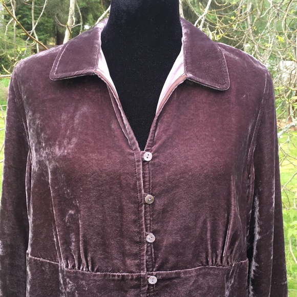 J. Jill Crushed Velvet Top - Picture 2 of 9